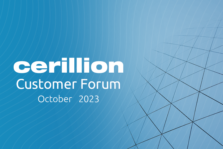 Customer Forum Oct23